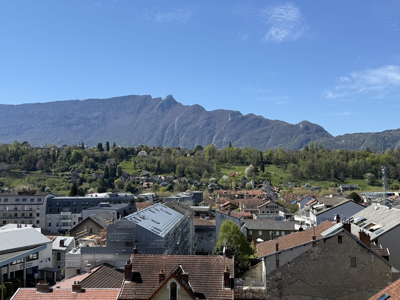 Vue sur les montagnes depuis Aix-les-Bains